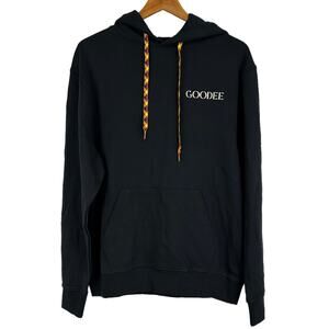 Goode x Kotn NWT Men's Black Pullover Hoodie Size Small Embroidered 100% Cotton